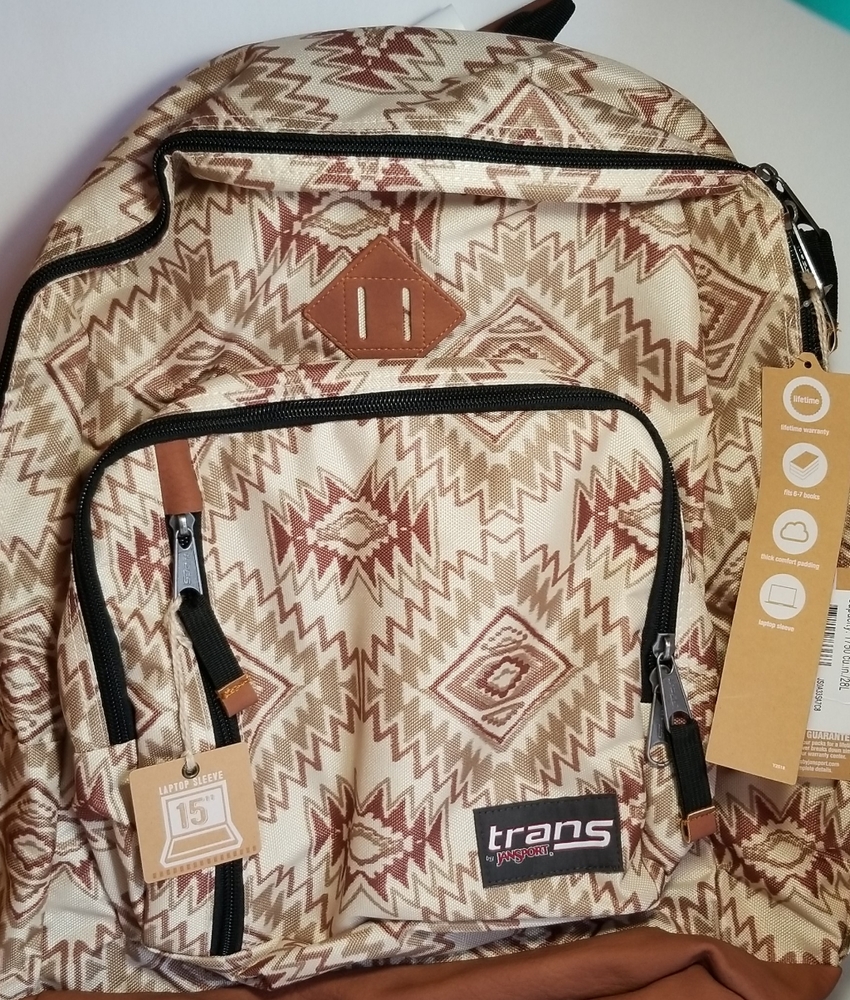 Trana By JANSPORT Dakota Tan Southwest Backpack